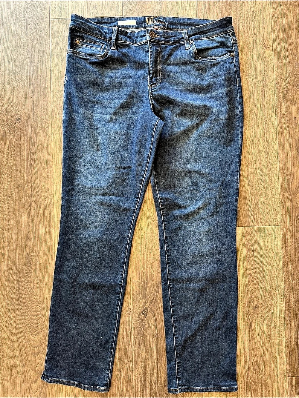 Kut from the Kloth Katy Boyfriend Women's Boyfriend Jeans Blue Waist 14